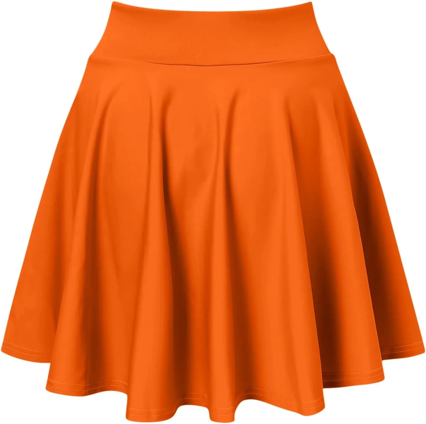Women Fashion Casual Short Style Solid Half Skirt Glare Sun Skirt Pleated Skirt Midi Skirt for Women