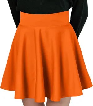 Women Fashion Casual Short Style Solid Half Skirt Glare Sun Skirt Pleated Skirt Midi Skirt for Women