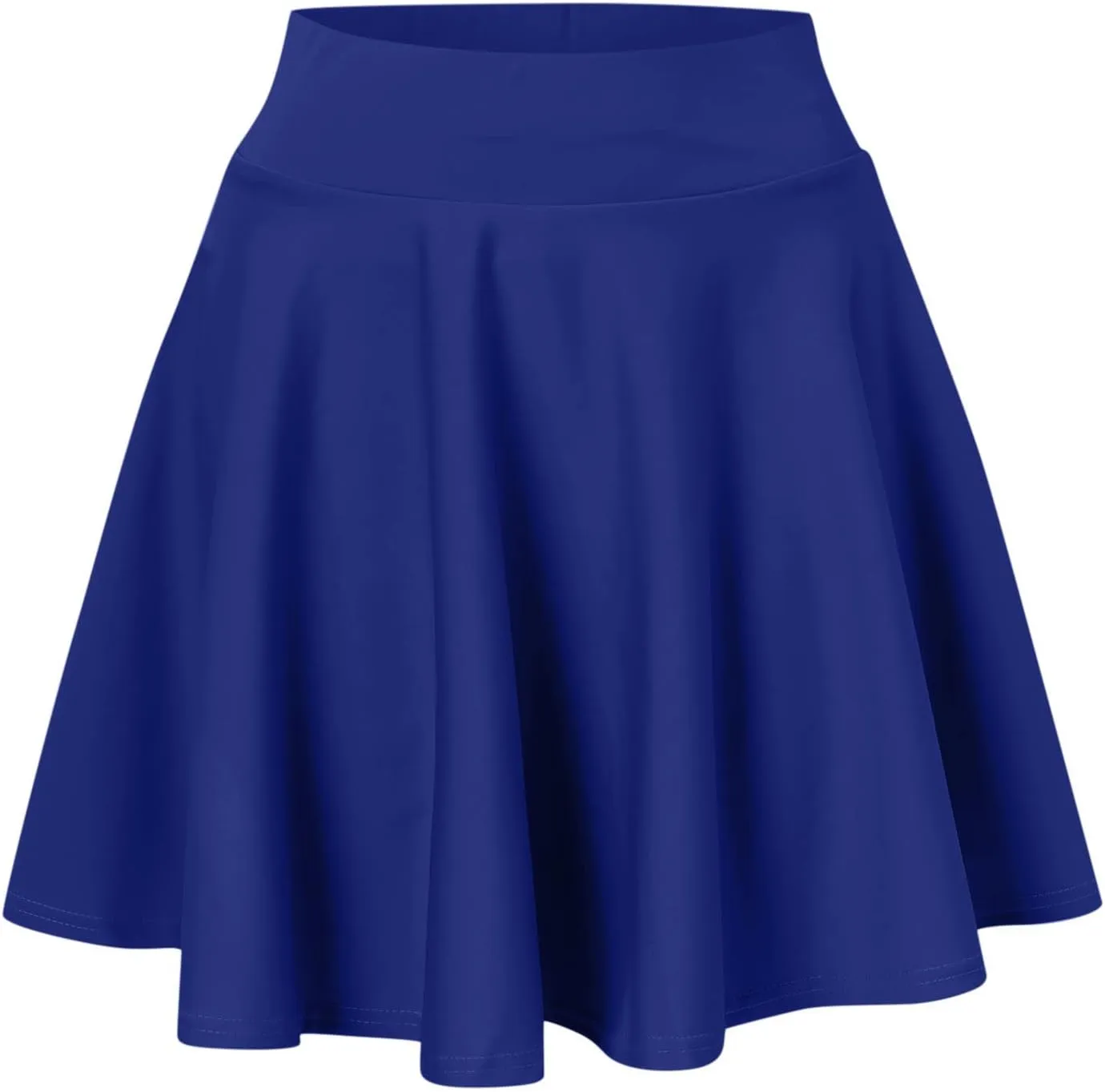 Women Fashion Casual Short Style Solid Half Skirt Glare Sun Skirt Pleated Skirt Midi Skirt for Women