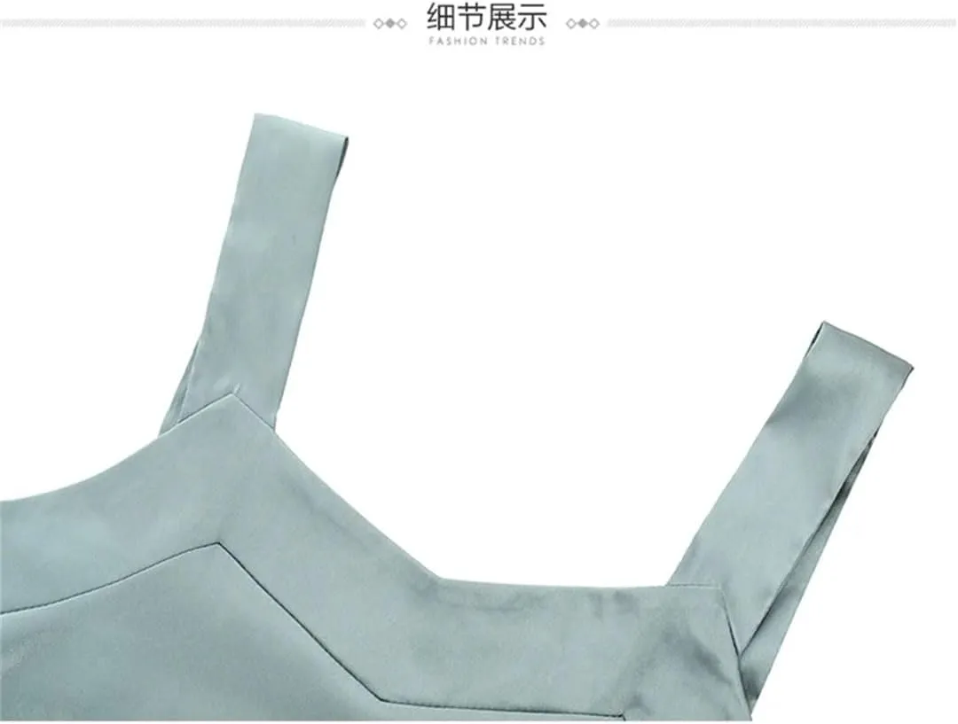 Women Silk Satin Camis Sleeveless Tank Tops Solid Color Camisole