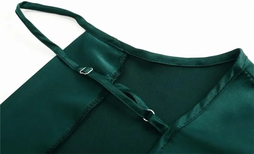 Women Spaghetti Strap Satin Camisole Tops Solid Color Tanks Femme Basic Sleeveless Cami Vest