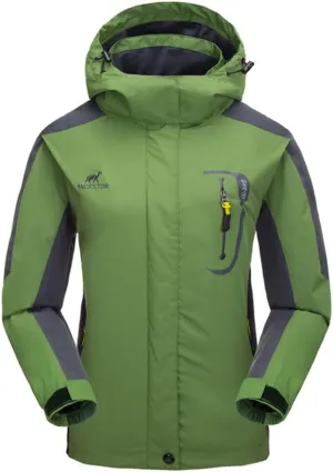 Women's Hooded Waterproof Rain Jacket Windproof Windbreaker Outdoor Raincoats for Gardening Hiking