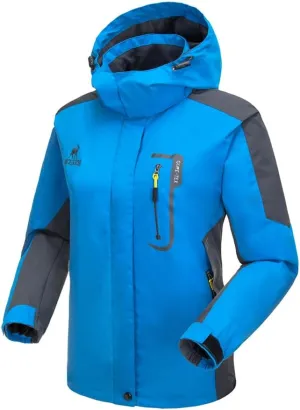 Women's Hooded Waterproof Rain Jacket Windproof Windbreaker Outdoor Raincoats for Gardening Hiking