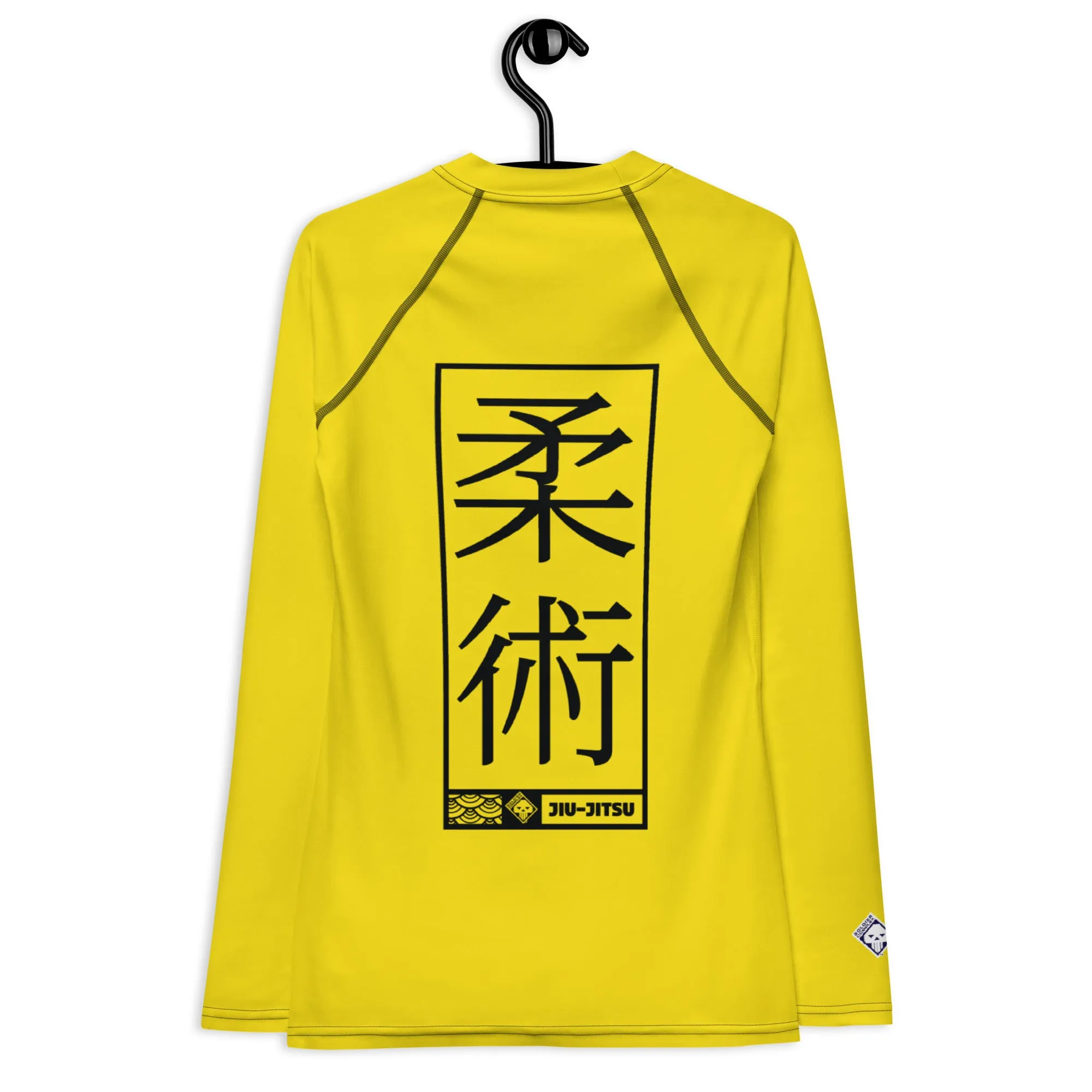 Womens Long Sleeve BJJ Rash Guard - Jiu-Jitsu 017 - Golden Sun