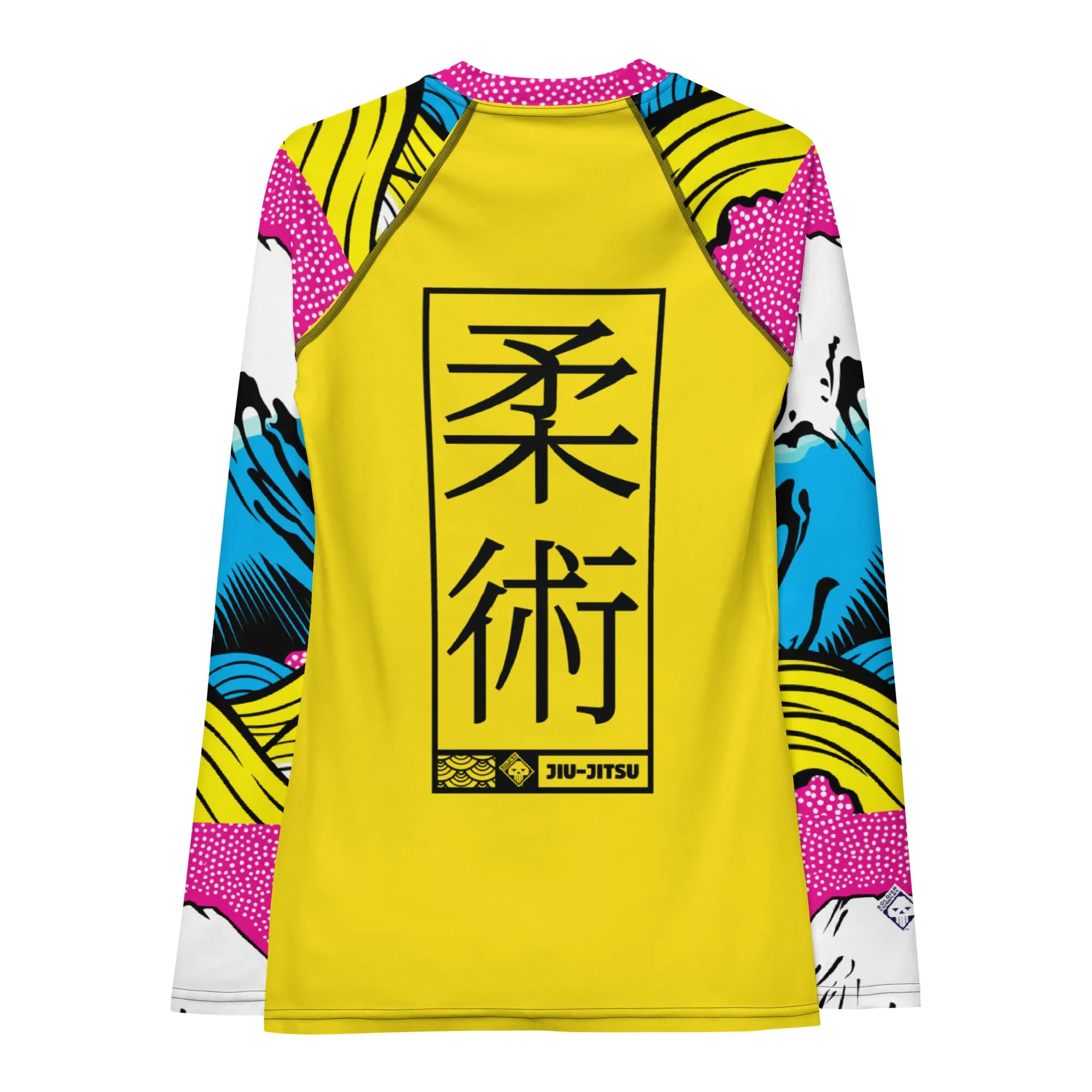 Womens Long Sleeve BJJ Rash Guard - Jiu-Jitsu 018 - Mt Fuji - 001