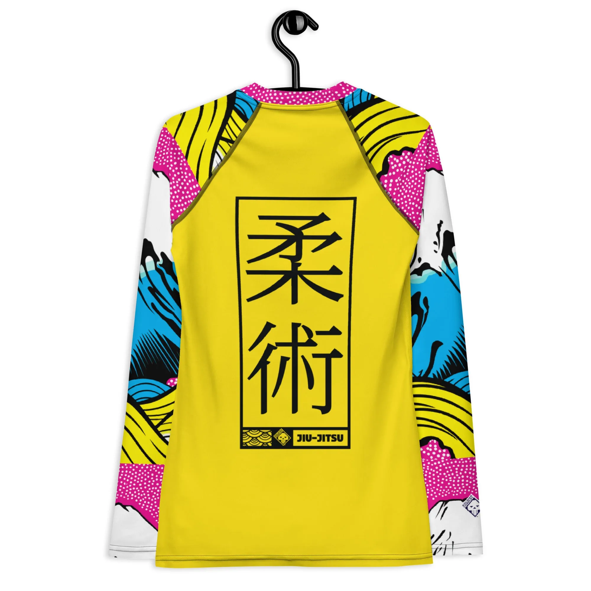 Womens Long Sleeve BJJ Rash Guard - Jiu-Jitsu 018 - Mt Fuji - 001