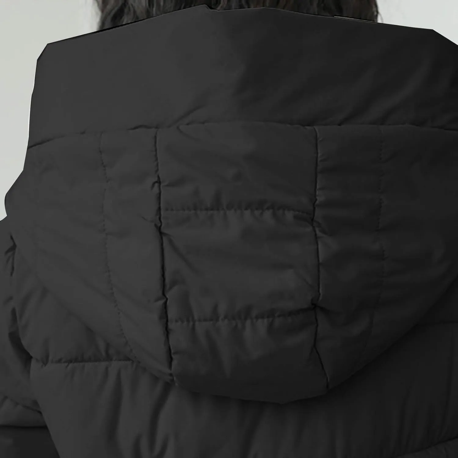 Women's Long Winter Puffer Coats Hooded Zip Up Thickened Parka Down Jackets Trendy Fashion Warm Outerwear 2024
