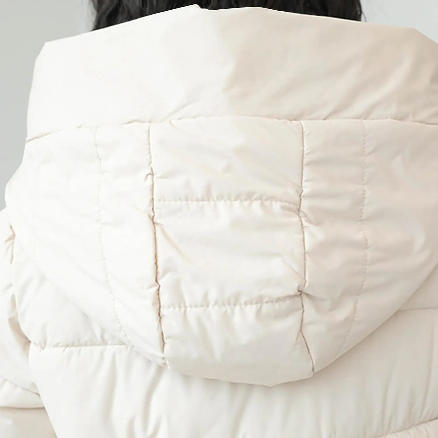 Women's Long Winter Puffer Coats Hooded Zip Up Thickened Parka Down Jackets Trendy Fashion Warm Outerwear 2024