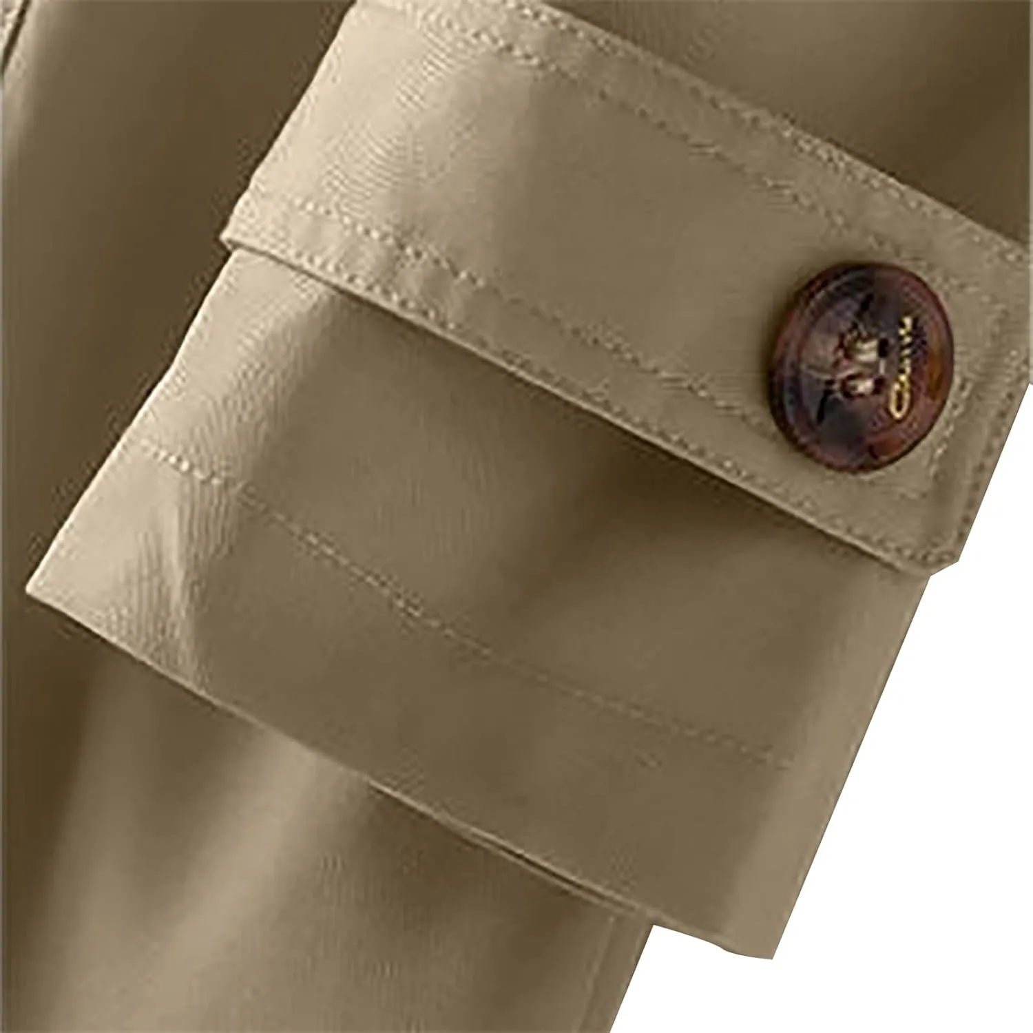 Women's New Slim Fit Women's Korean Version Double Breasted Small Mid Length Trench Coat Ladies Fall Sweaters