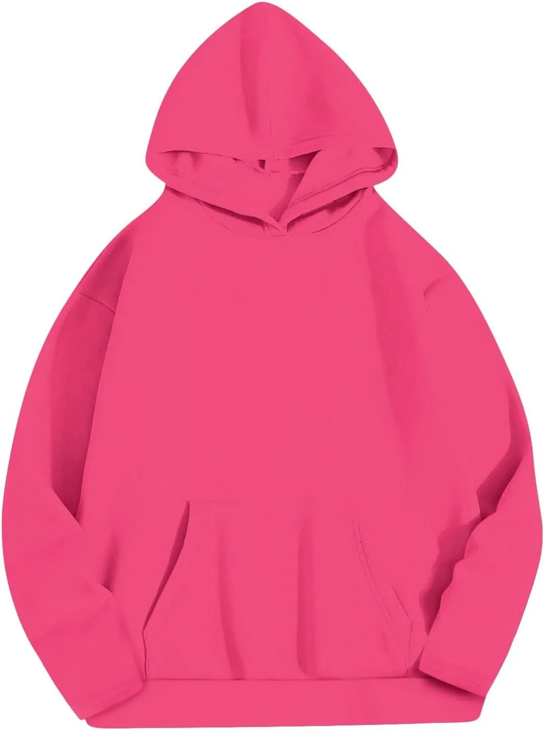 Women's Oversized Hoodies Fleece Sweatshirts Drop Shoulder Long Sleeve Sweaters Pullover Y2k Fall Outfits with Pocket