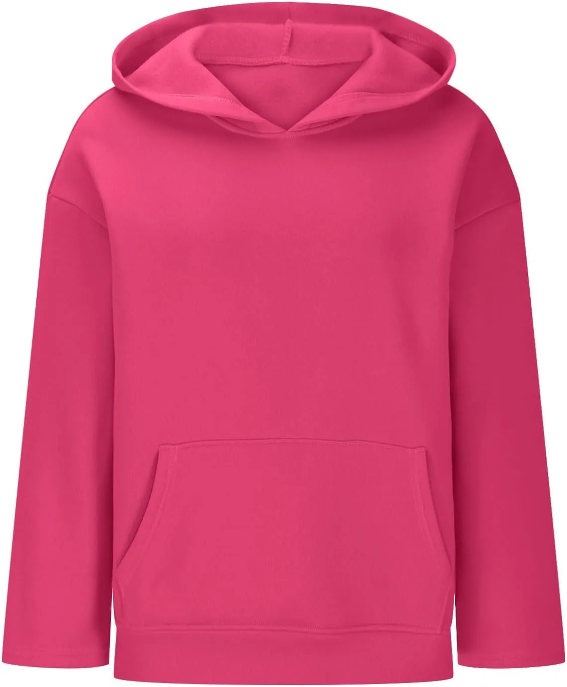 Women's Oversized Hoodies Fleece Sweatshirts Drop Shoulder Long Sleeve Sweaters Pullover Y2k Fall Outfits with Pocket