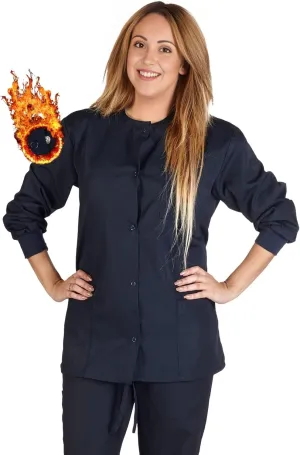 Women's Scrub Jacket Warm Up Medical Scrub Jackets for Women