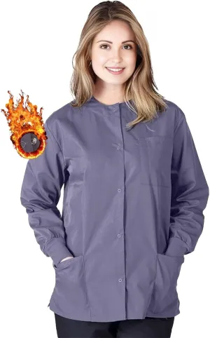 Women's Scrub Jacket Warm Up Medical Scrub Jackets for Women