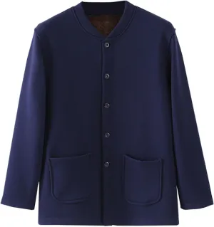Womens Solid Color Fleece Jacket Snap Front Cardigan Sweatshirt for Women Cardigan Sweater Knit