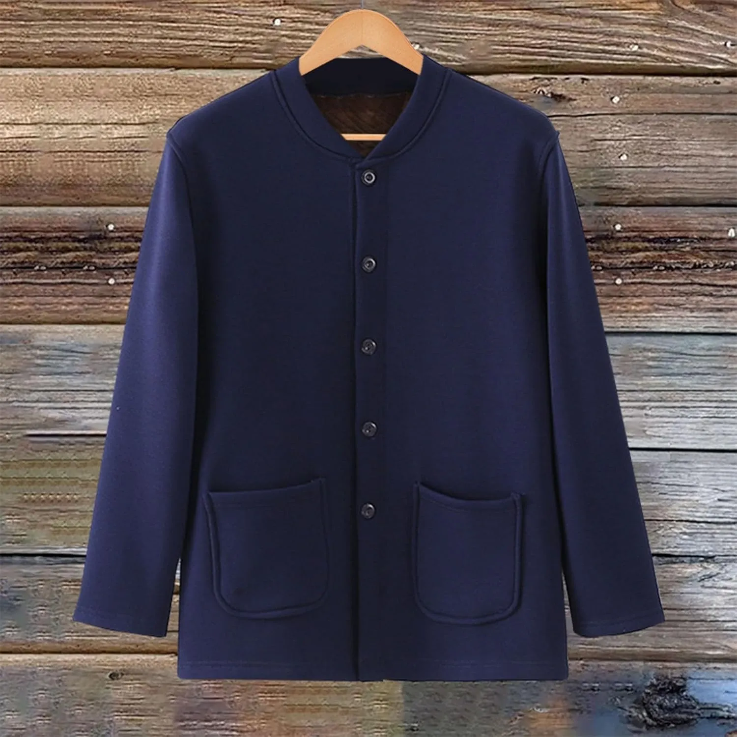 Womens Solid Color Fleece Jacket Snap Front Cardigan Sweatshirt for Women Cardigan Sweater Knit