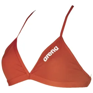 WOMEN'S SOLID TIE BACK BIKINI TOP - RED