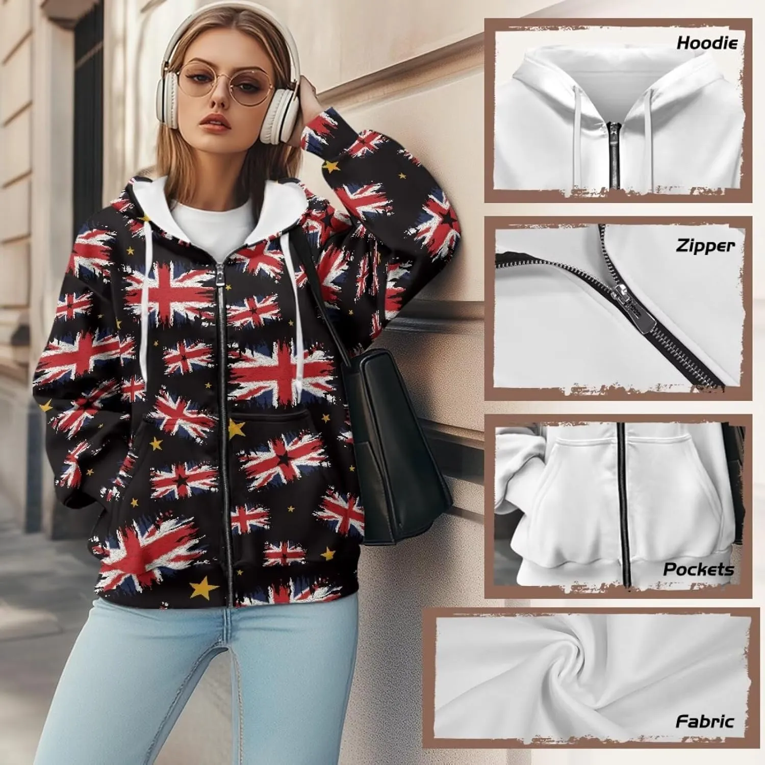Womens Zip Up Hoodies with Pockets Soft Trendy Sweatshirt Casual Long Sleeve Jackets Fall Fashion Outfits
