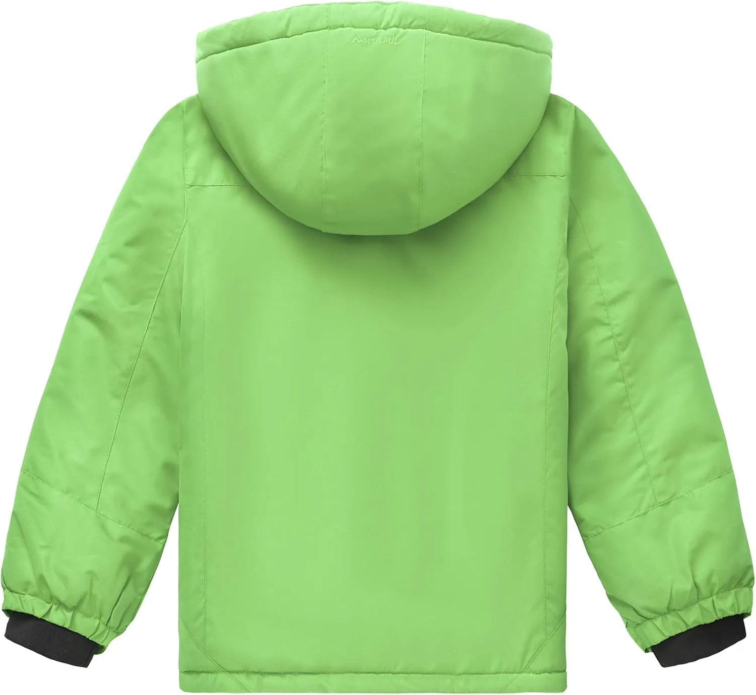 WULFUL Boy's Waterproof Ski Jacket Warm Fleece Hooded Winter Snow Coat