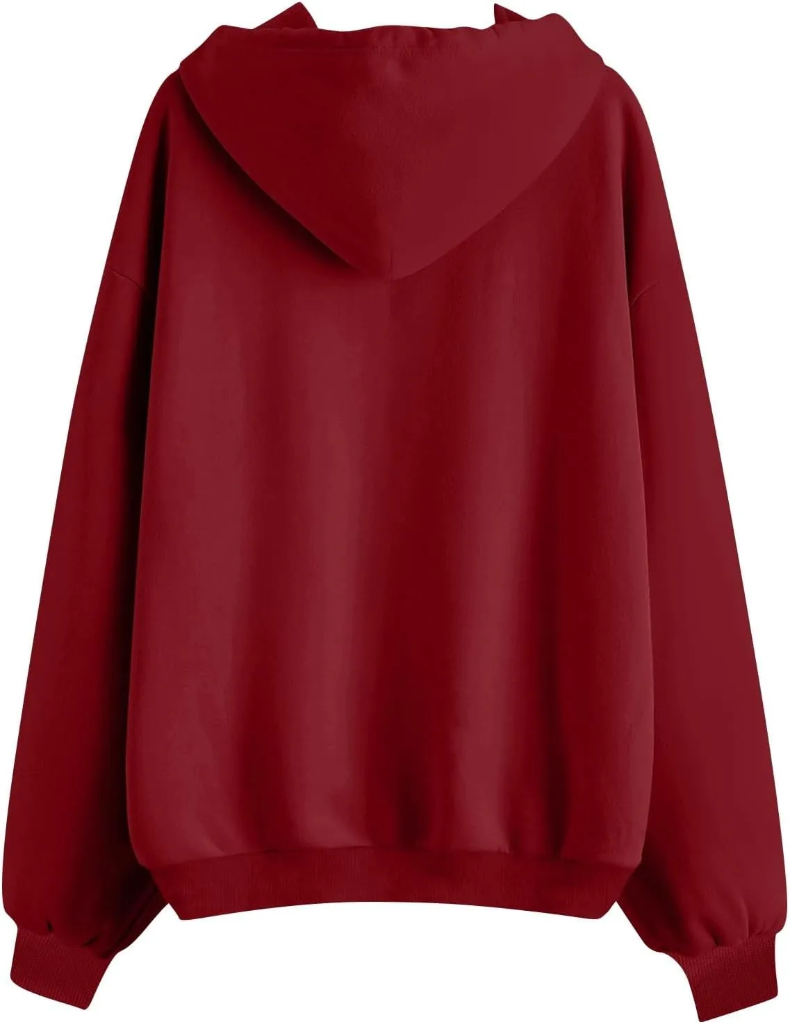 Zip Up Hoodie Women Preppy Casual Comfy Fleece Jacket Trendy Long Sleeve Oversized Sweatshirt Winter Coats with Hood